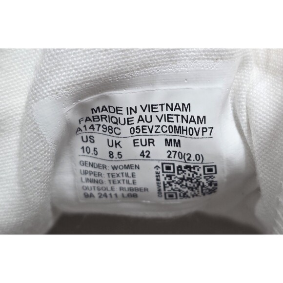 New Converse W Chuck 70 Rose Sneakers Shoes Vintage White A14798C US Size 10.5 - Picture 5 of 11